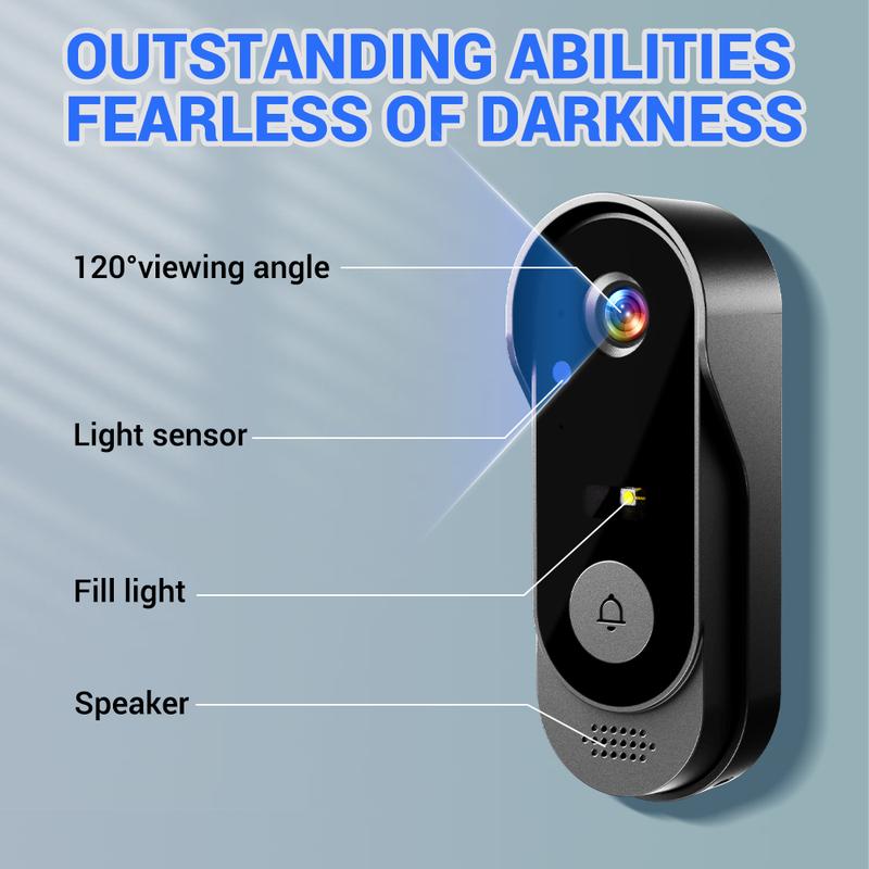 Wireless doorbell camera | 1080P HD & 170° super wide angle | 4.3-inch screen | IPX65 waterproof | Clear night vision – Always in view