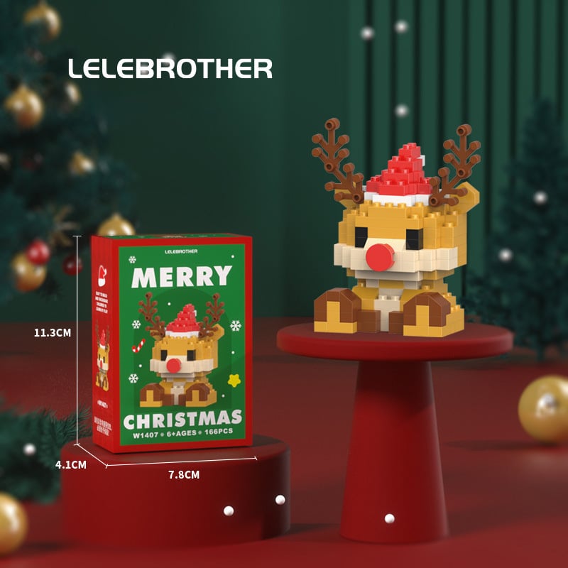 Santa Claus Design Building Blocks Toy