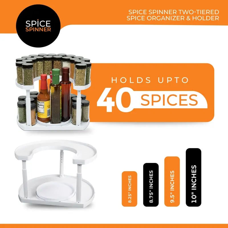 The Spice Spinner: Declutter Your Kitchen in Seconds, Find Every Spice in a Spin