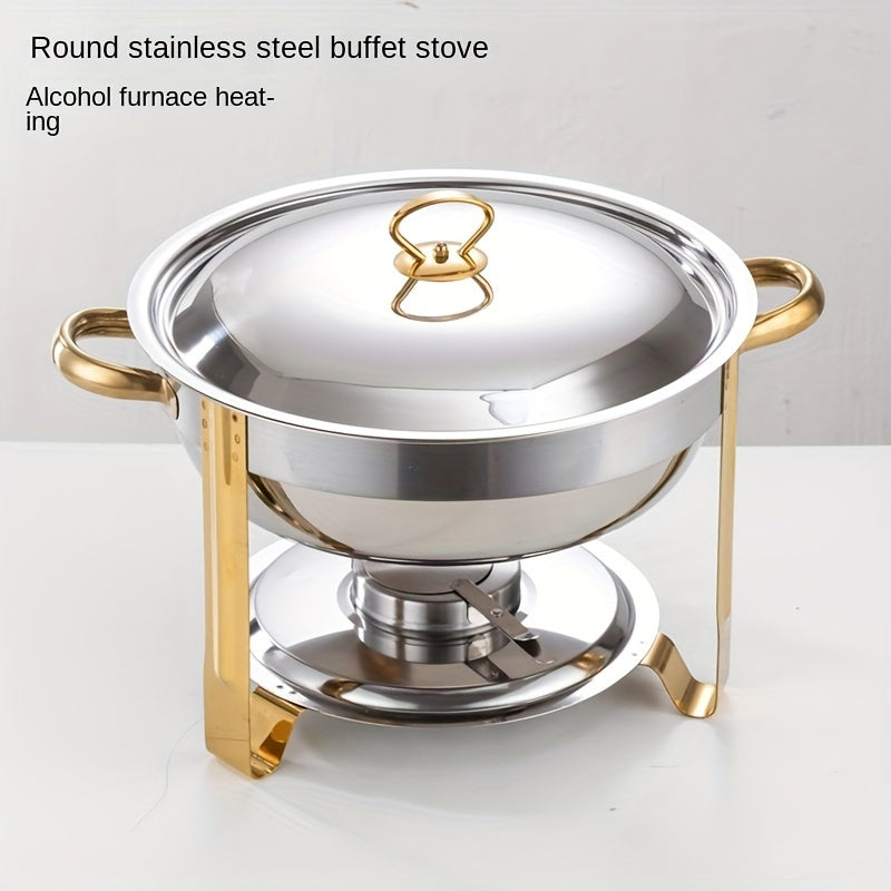 NOW! Stainless Steel Chafing Dish Buffet Set - Even Heat & Durable, Perfect for Holiday Gatherings and Parties