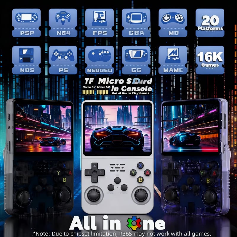 16,000+ Retro Games Handheld Console