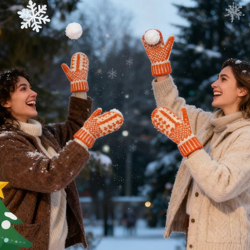 The Naughty List Mittens | Cozy Knit with a Hidden Attitude