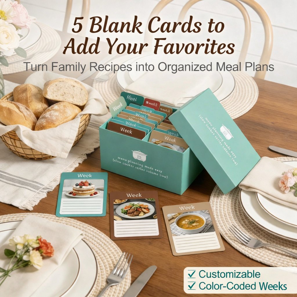 Meal Planning Kit with 72 Photo Recipe Cards