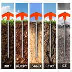 8" Screw-in Tent Stakes Ground Anchors（ ）