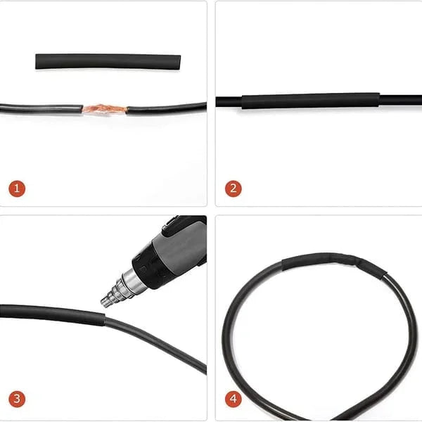 NOW! Heat Shrink Tubing Kit – 580 PCS with Case, 3:1 Ratio & Waterproof Sealing