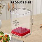 【Cup-Style Quick Slicer with Pusher — Kitchen Prep, One Step Ahead!】