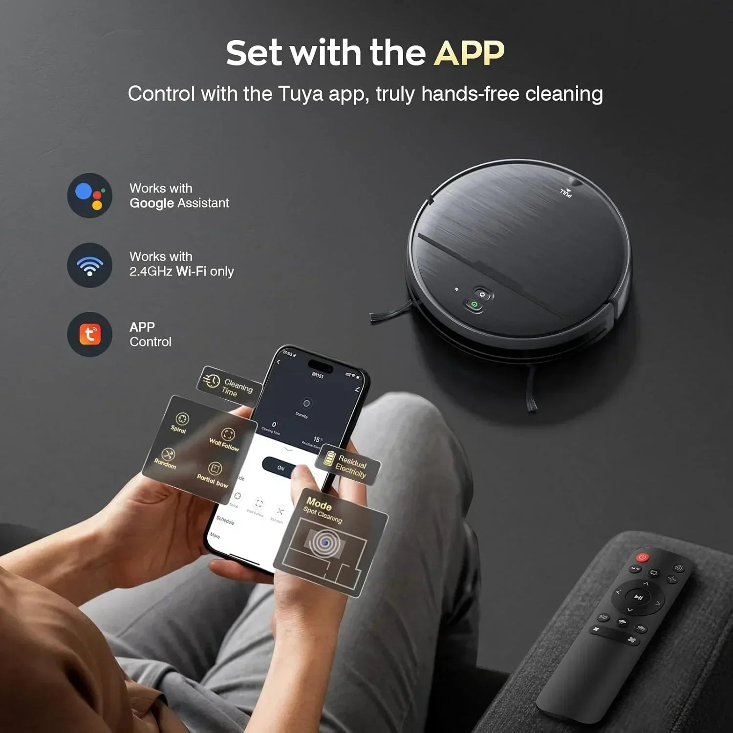 All-in-1 Powerful Robotic Vacuum Cleaner