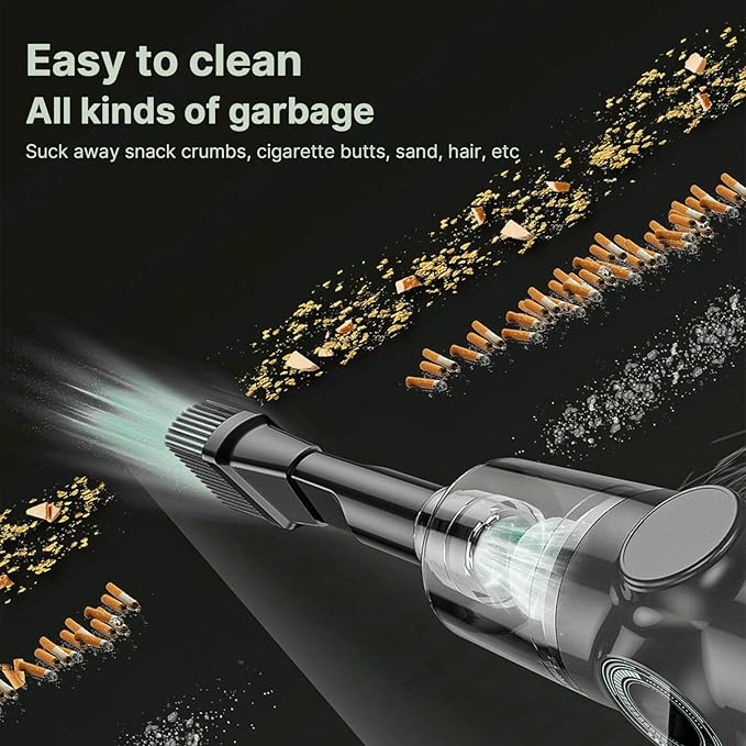 Wireless Handheld Car Vacuum Cleaner Portable Cordless , Vacuum Cleaner with Multi-Nozzles