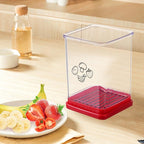 【Cup-Style Quick Slicer with Pusher — Kitchen Prep, One Step Ahead!】