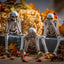 Halloween Fireplace Simulation Skull Combination