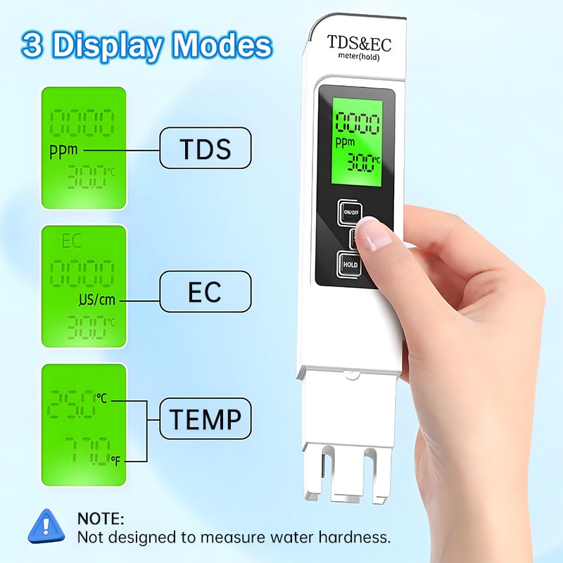 All-New 4 in 1 Digital Water Tester