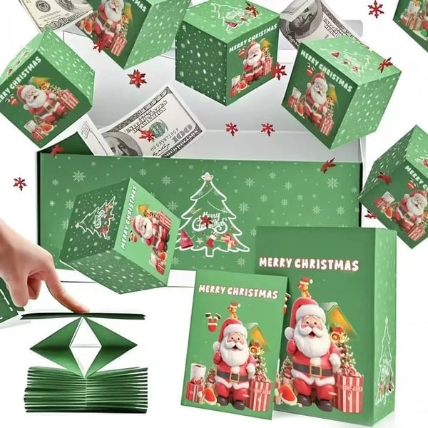 Unique Folding Bouncing Christmas Gift Box