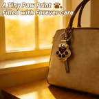 Pet Paw Shaped Leather Keychain - Keep Them By Your Side