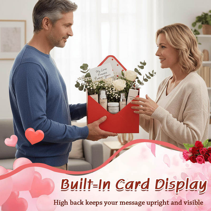 Valentine’s Day Open-Top Gift Basket Box