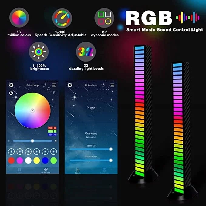 Promotion - Wireless Sound Activated RGB Light Bar
