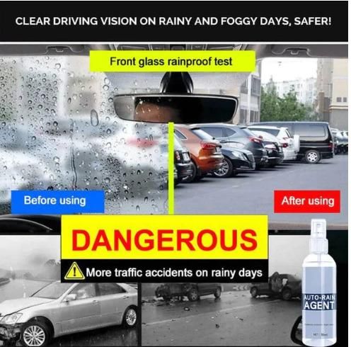 Winter Specials： Buy 3 set free 2 set-Car Glass Anti-fog Rainproof Agent