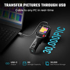 Thermal imaging camera, 240x240 super resolution thermal imaging camera, 25Hz refresh rate, -20°C to 550°C / -4°F to 1022°F Handheld infrared camera, 8 hours battery life
