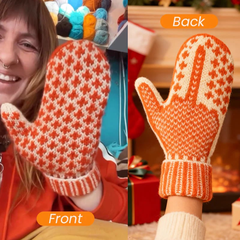 The Naughty List Mittens | Cozy Knit with a Hidden Attitude