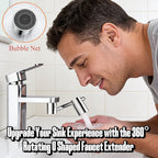 Upgrade Your Sink Experience with the 360° Rotating U Shaped Faucet Extender