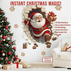 Buy 5 Get 5[10Pcs & ]Santa Claus Breakthrough Wall Stickers