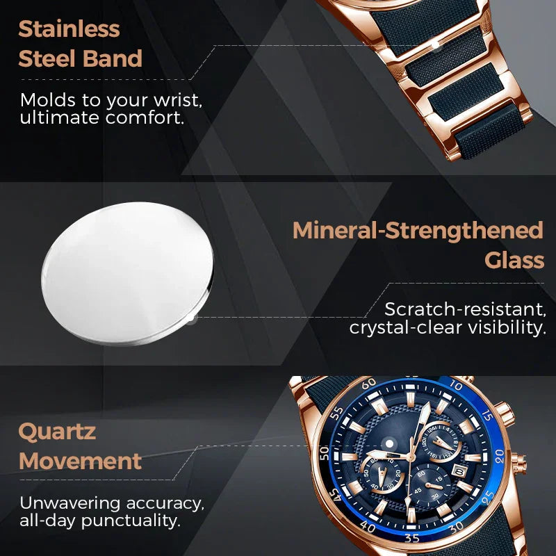 OFFER ! Men's High-End Business Multifunction Quartz Watch