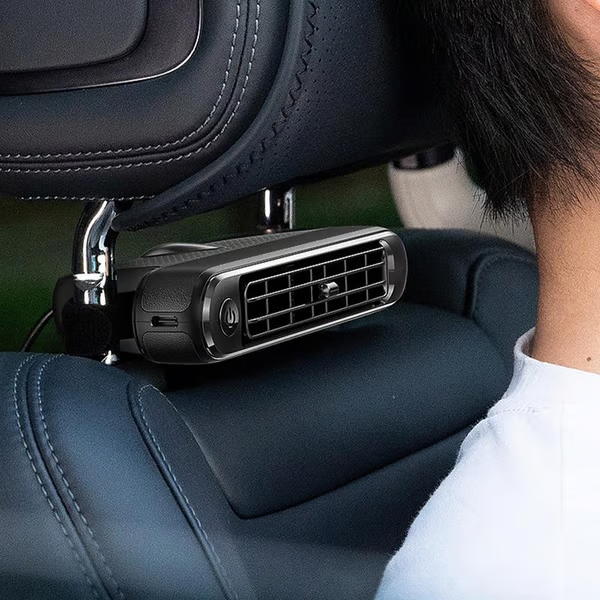 Summer Dual Turbo USB Car Seat Fan - High Wind Power Rear Pillow Fan