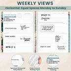Hard Cover Planner, 8.5" x 11", Blooming Wildly