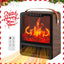 Mini Electric Wall-Mounted Space Heater 1500W with Realistic 3D Flame Effect Ideal for Bedrooms, Living Rooms, and Offices