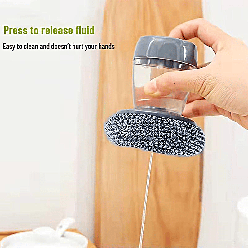 Comfort Grip Soap Dispensing Kitchen Scrub