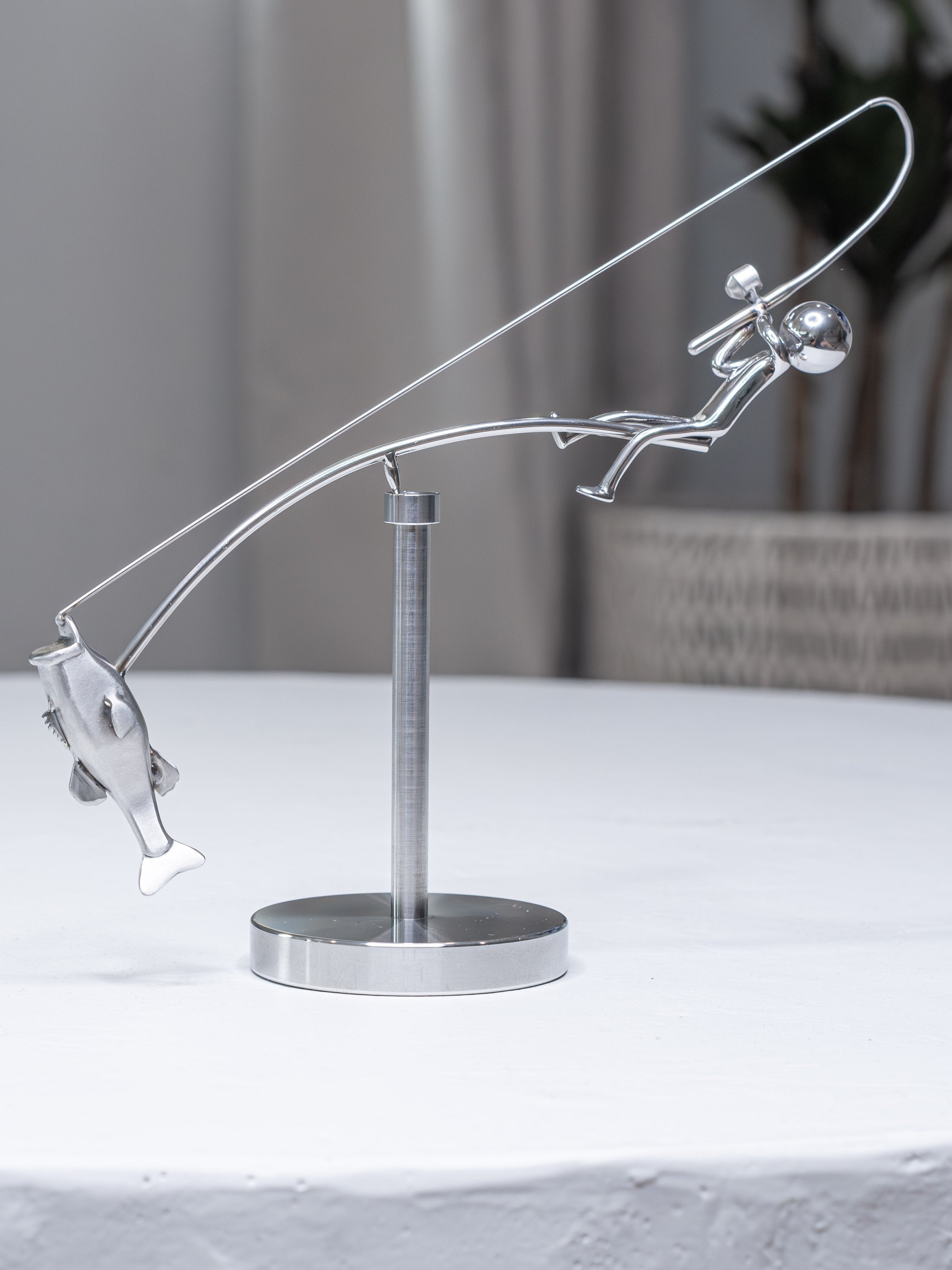The Fisherman Balancing Sculpture