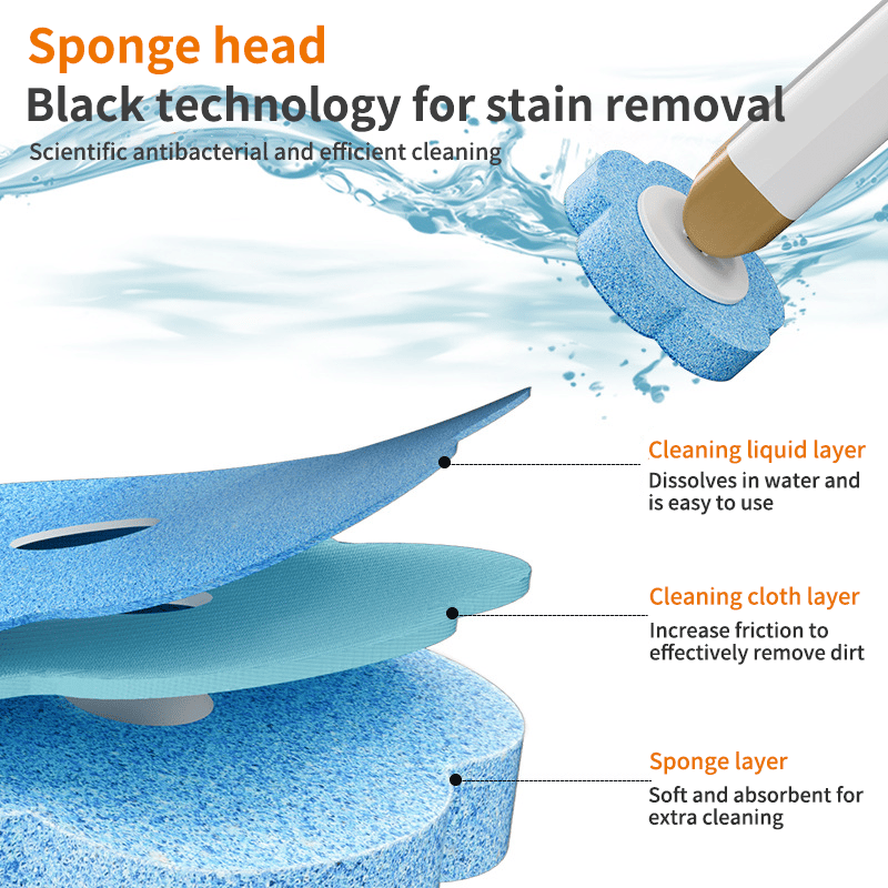 Disposable Replacement Wall-Mounted Innovative Toilet Brush Set