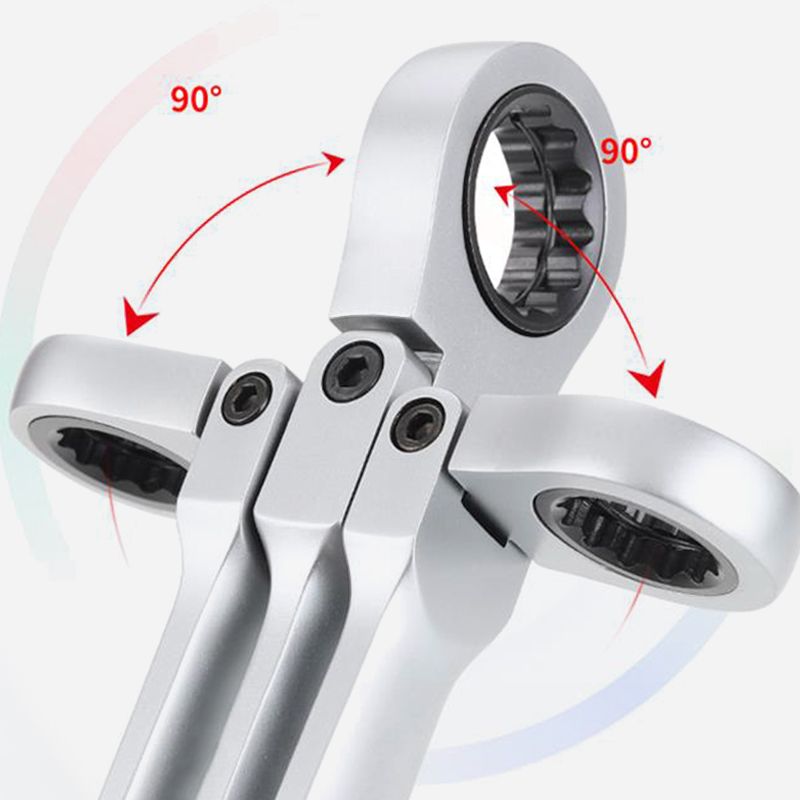 15pcs Adjustable Ratchet Wrench Kit Great Gift （Great Sale Buy 2 Get + ）
