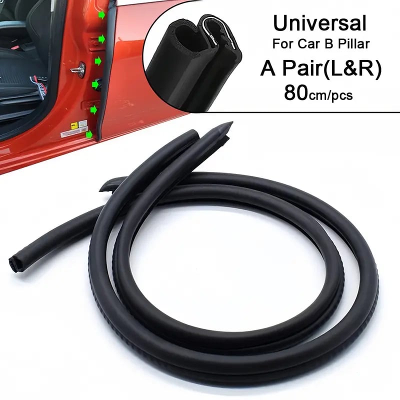 Car Door Seal Strip - 2PCS B-Pillar Sealing Strip