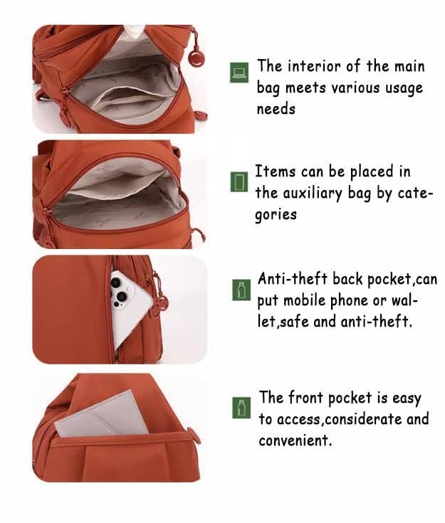 Premium 3 in 1 Anti-Theft Travel Tote Bag
