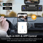 360° Car DVR WiFi 4Channels Dash Cam Video Recorder