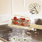 New Draining Basket With Lid