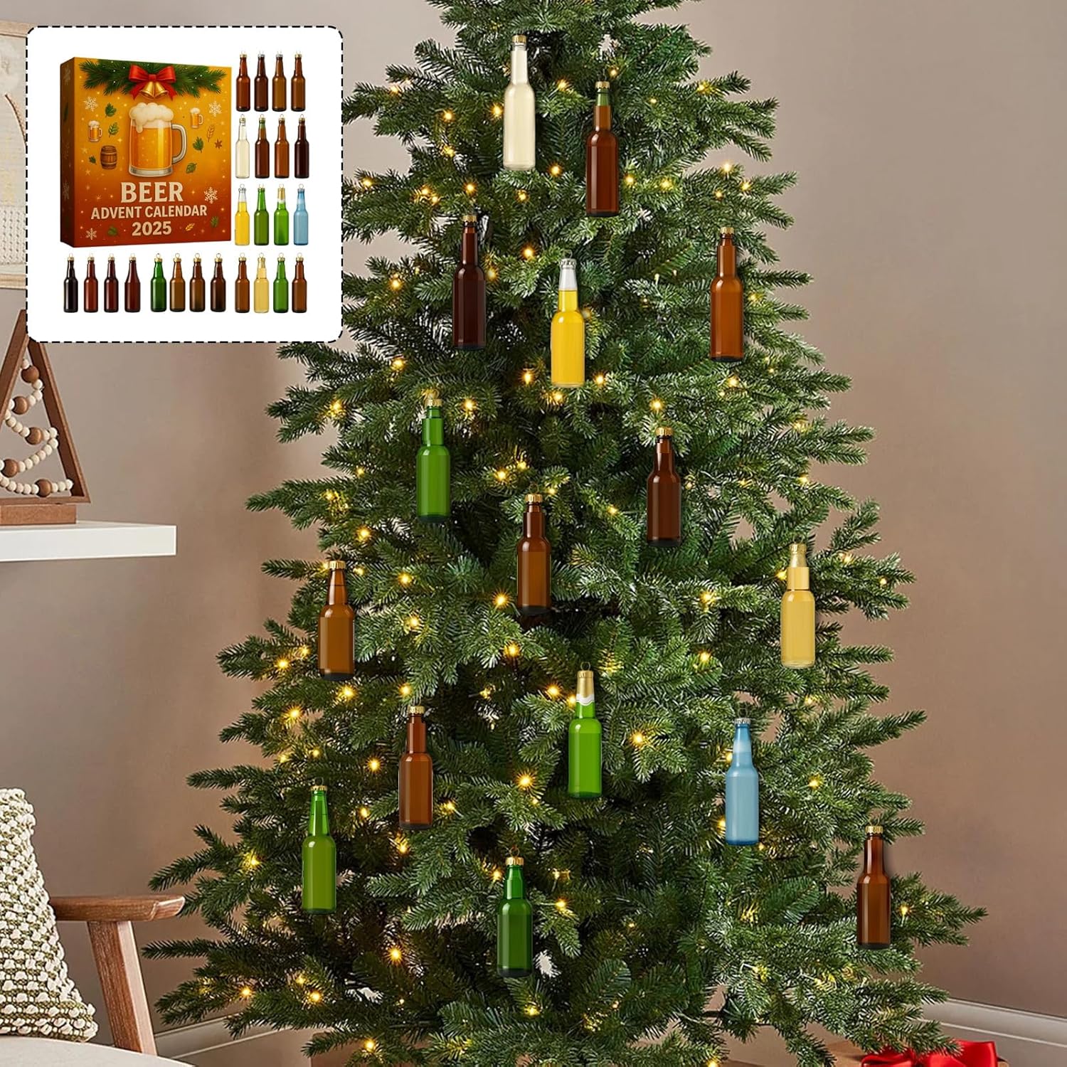 Holiday Beer Ornament Calendar – 24 Mini Surprises