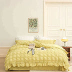[Excellent Value] Icy Seersucker Summer Cool Quilt Lace 4-piece Set