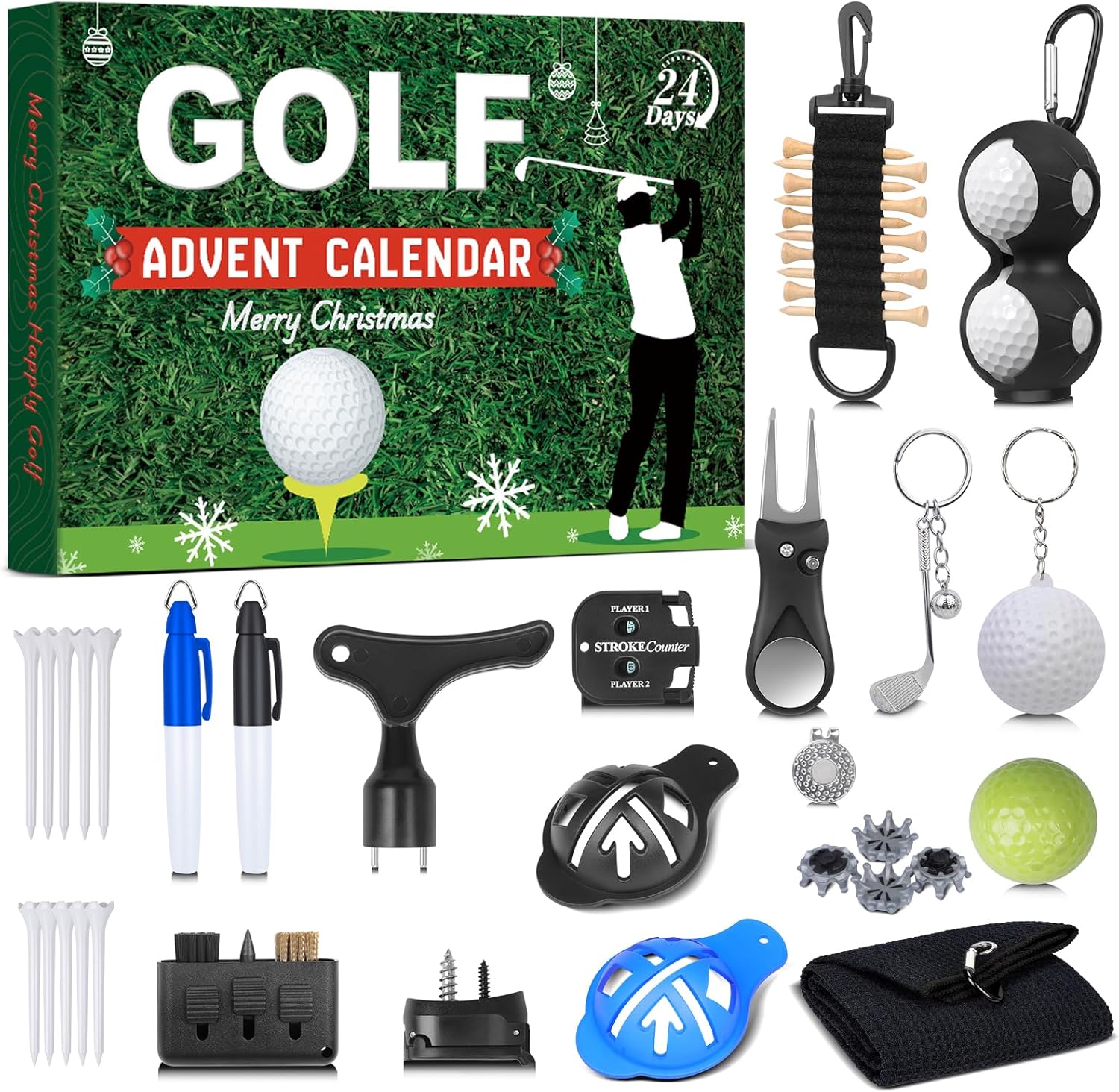 Up to Golf Advent Calendar -24 Days of Golf Surprises & Christmas Fun