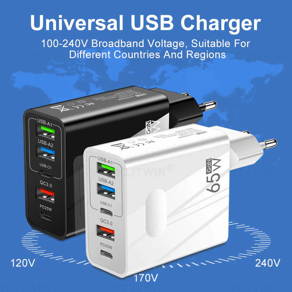 SALE [Practical Gift] 65W & 120W Multiple-Ports Fast Charger
