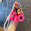 Fitness Keychain Set, MSilicone Dumbbell Kettlebell Weight Plate Keychains