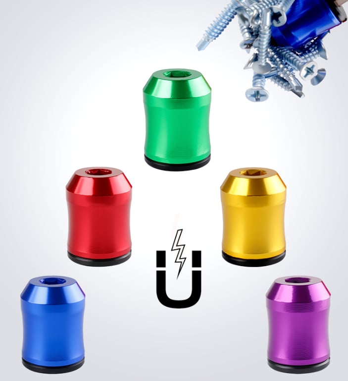 The Quantum Grip Strong Magnetic Screw Ring, 1/4 Inch/6.35mm Universal Magnetic Screw Ring Head