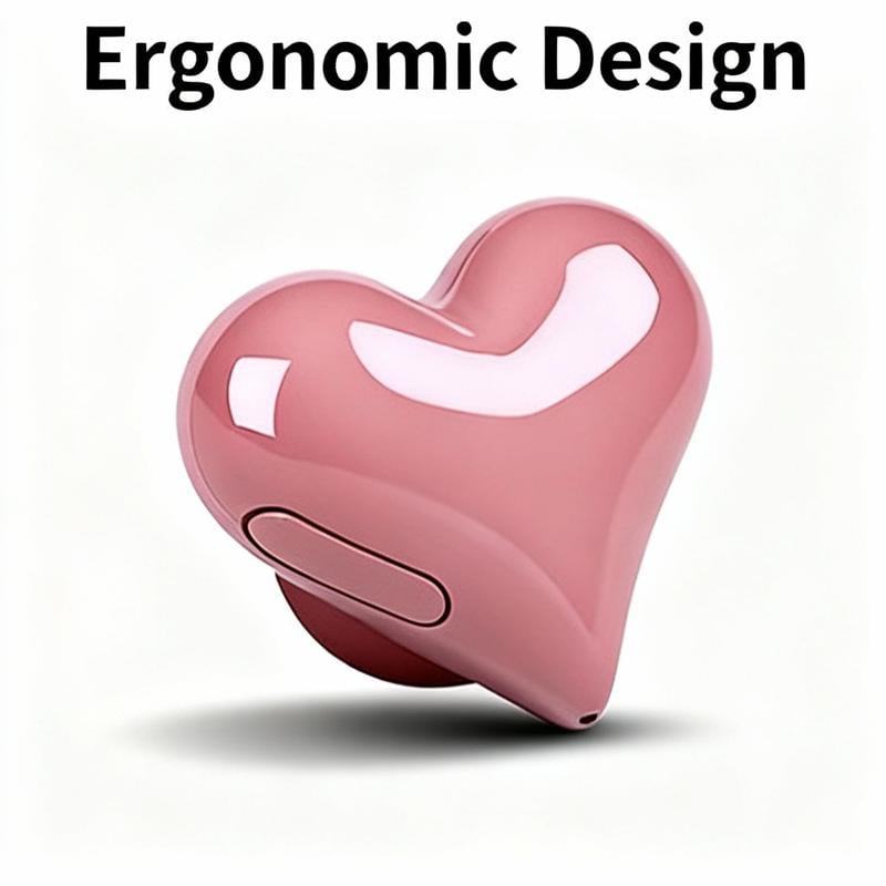 Heart Shape Wireless Noise Cancelling In-Ear Gaming Headset with LED Touch Control
