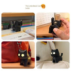 Black Cat Night Light Keychain