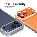 IPhone 17/Air/17 Pro/17 Pro Max Camera Lens Protector, 9H Tempered Glass AR Anti-Glare Full Coverage
