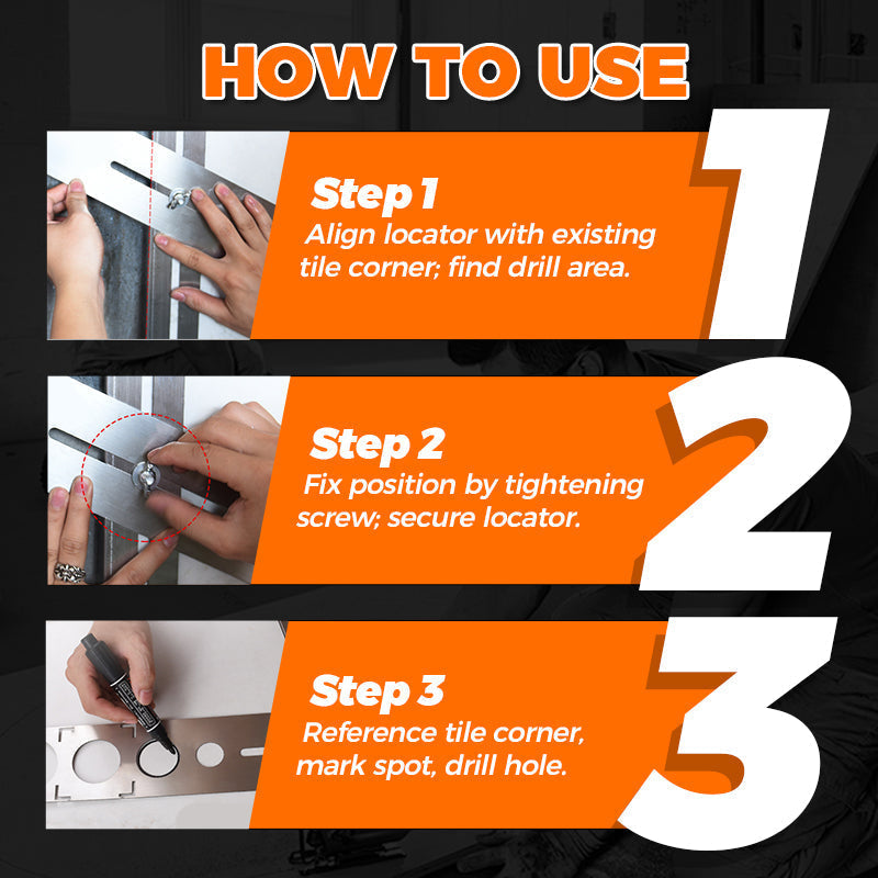 Tools Revolution Ceramic Tile Hole Locator
