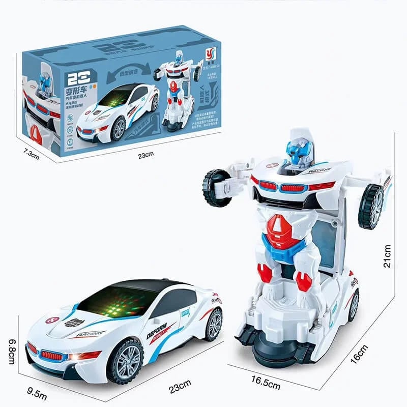 Electric Universal Deformation Police Toy Car Best Gift For Kid