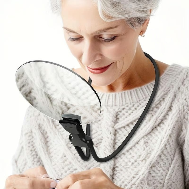 Designed for Seniors 5X Magnifying Glass with 4.33" Lens — Hands-Free, Portable & Multi-Use Magnifier