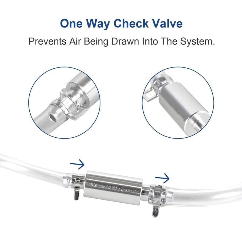 Brake Bleeder Hose One-Way Check Valve Tube Bleeding Tool Kit
