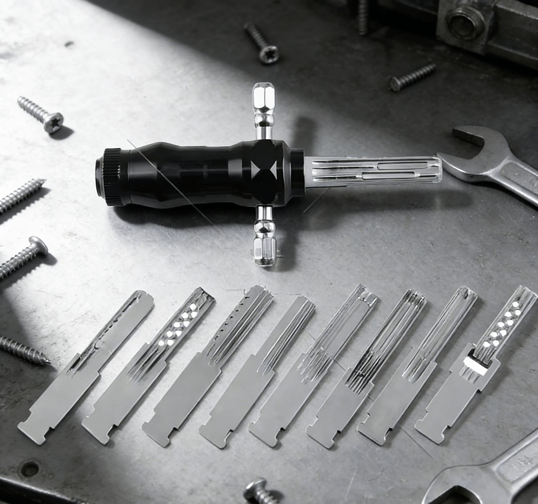 SALE - Tubular Lock Pick Set: 9-in-1 Precision Unlocking Tool for Locksmiths
